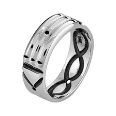 Atlantis - Ring with Symbolic Engraving - Carries Magic and Positive Energy