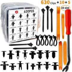 Tacker Pro - Car Rivet and Screwdriver Set: 635 Parts for Vehicle Maintenance!