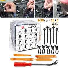 Tacker Pro - Car Rivet and Screwdriver Set: 635 Parts for Vehicle Maintenance!