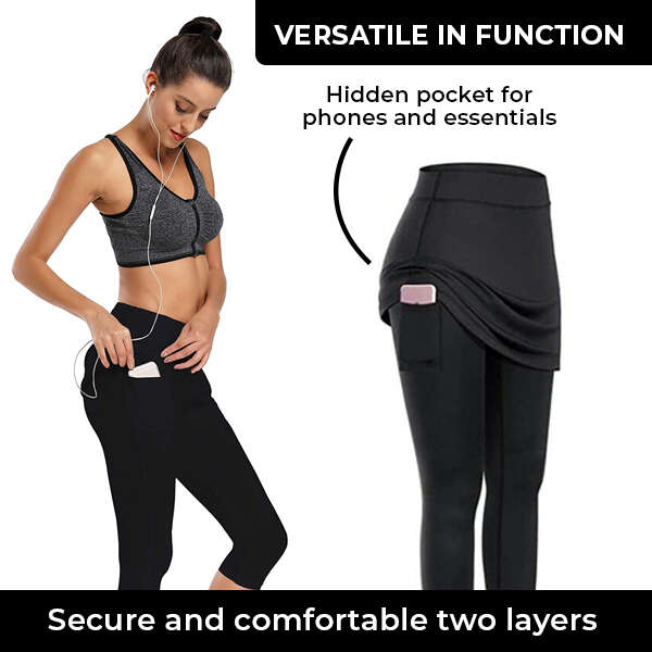 YogaTrain - Sports Skirt with Leggings: Elegance and Comfort for Your Activities!