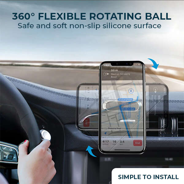 MagnetiX - Magnetic Phone Holder: Elegance and Functionality for Drivers!