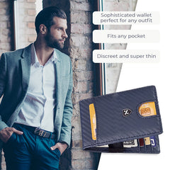 Detro Loro Piron - Modern Slim Wallet with Multiple Card Compartments!